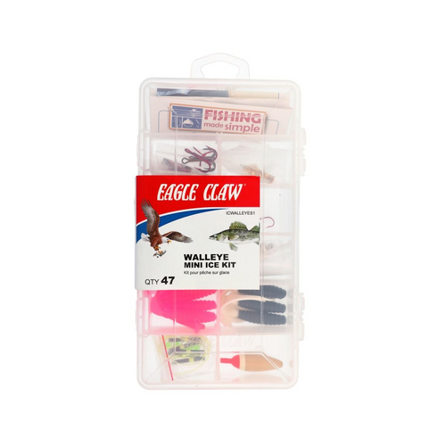 Eagle Claw Walleye Mini Ice Fishing Kit
