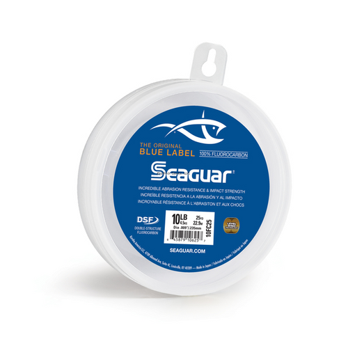 Seaguar Blue Label Fluorocarbon Leader, 10 Lb, 25 Yds