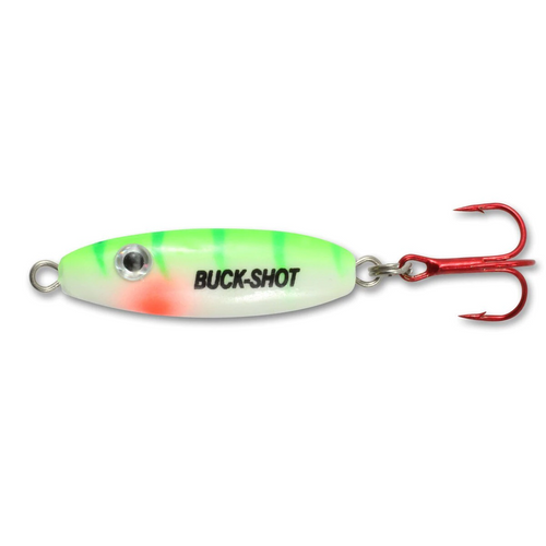 Northland UV Buck-Shot Spoon, 1/8 Oz, Glo Perch