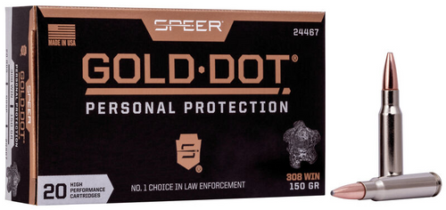 Speer Gold Dot 308 Win, 150 Gr, 20 Rds