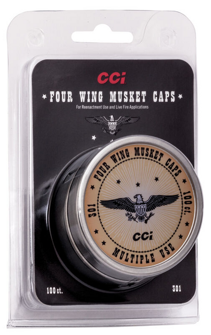 CCI Four Wing Musket Percussion Caps, 100 Ct
