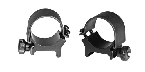 Weaver Detachable Top Mount Rings, 1" Medium, Blk