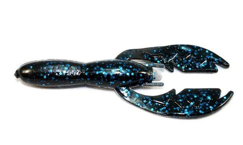 NetBait Baby Paca Craw, 3.75", Black Blue Flake, 8 Pk
