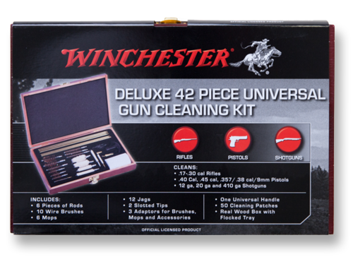 Winchester Deluxe Universal Gun Cleaning Kit in Case, 42 Piece
