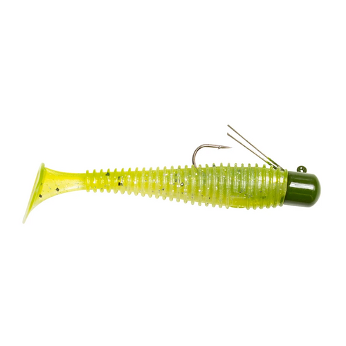 Lunkerhunt Pre-Rigged Finesse Swimbait, 3", 1/4 Oz, Sexy Melon