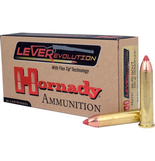 Hornady LEVERevoution 45-70 GOVT, 250 Gr Monoflex, 20 Rnds