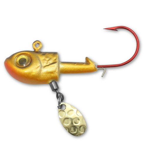 Northland Thumper Jighead, 3/8 Oz, Gold Shiner, 2 Pc