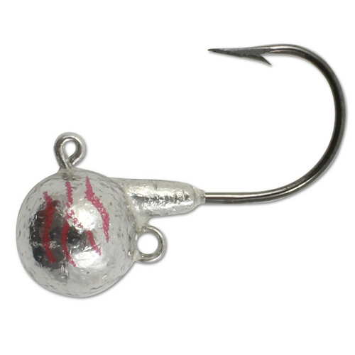 Northland Fire-Ball Jig, #2/0 Hook, 1/4 Oz, Silver Tiger, 4 Pc