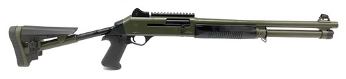 Revolution Armory, M4 Tactical 12 Ga Shotgun, Semi-Auto, 18.5" Barrel, Green