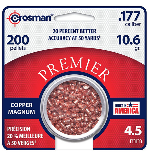 Copper Magnum .177 Premier Domed Pellet, 200 Count