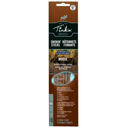 Tink's Smokin' Sticks Moose, Cow-In-Estrous Attractant, 6 Pack