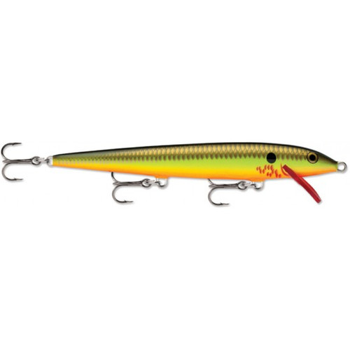 Rapala Original Floating Lure 4 3/8", 3/16, Bleeding Hot Olive