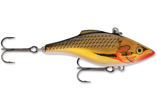 Rapala Rattlin' Lipless Crankbait 2 3/4", 1/2oz, Silver Gold