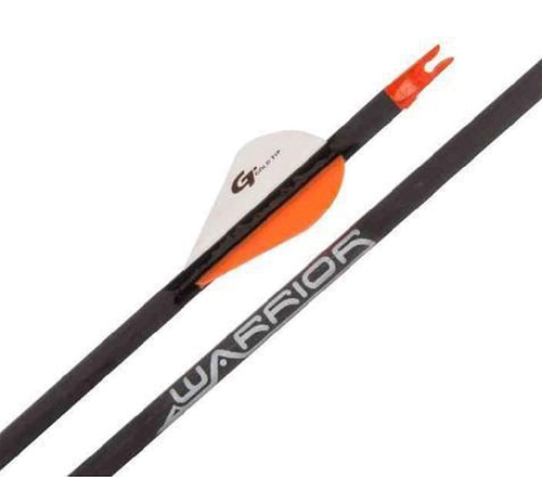 Gold Tip Warrior 400, 33" Carbon Arrow with Accu-Lite Insert, Orange