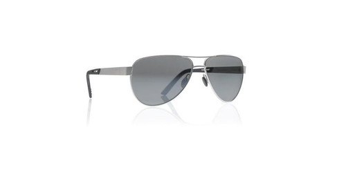 Revision Alphawing Sport Metal Sunglasses, Silver Mirror Lens