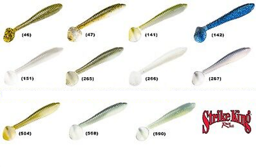 Strike King Rage Swimmer, 2 3/4", 9 pk