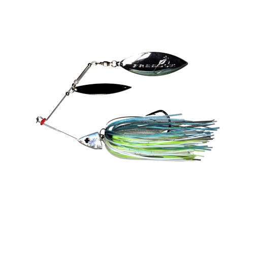 Freedom Double Willow Silver Spinnerbait 3/4 oz