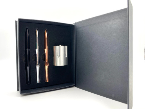 Caliber Gourmet 3-Piece Pen/ Revolver Cylinder Gift Set