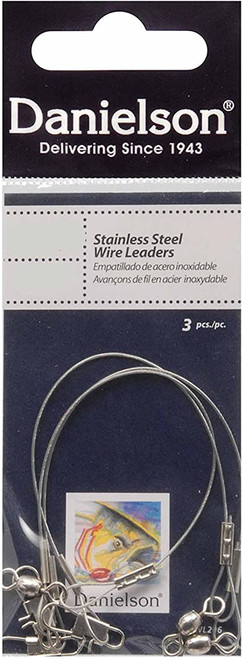 Danielson Stainless Steel Leaders 20lb 18 inch 3pk