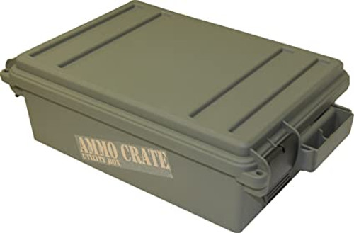 MTM Ammo Crate Utility Box 17.2" x 10.7" x 5.5", Army Green