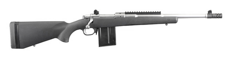 Ruger Scout 308 WIN, 16.1" Stainless Barrel,  Black Synthetic Stock