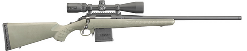 Ruger American 204 Ruger w/ Vortex Crossfire II, 22" Threaded Barrel, Moss Green Synthetic