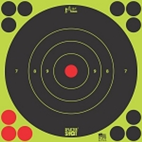 Pro-Shot Splatter Shot 8" Green Bullseye Peel and Stick Target, 6 Pack