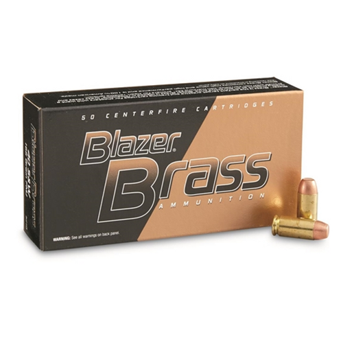 CCI 40 S&W Blazer Brass 165 Gr FMJ, 50 Rnds