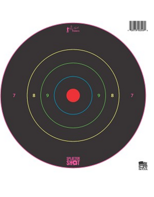 Pro-Shot  Splatter Shot 8" Multi-Color Bullseye Splatter Shot Targets, 6 Pk