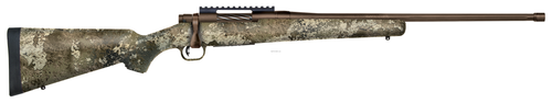 Mossberg 243 Win Patriot Predator Bolt Action, 22" Fluted Threaded Barrel, Strata Camo