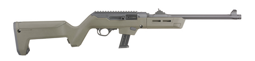 Ruger PC Carbine 9mm, 18.62" Barrel, OD Green Magpul PC Backpacker Stock