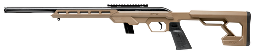 Savage 64 Precision Semi Auto Rifle, 22 LR, 16.5 " Threaded Heavy Bbl, FDE Synthetic Chassis, 1-Pc Pic Rail, 10 Round Mag