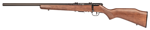 Savage 93R17 GLV Bolt Action Rifle 17 HMR, LH, 21 in, Satin Blued, Wood Stk, 5+1 Rnd, Accu-Trigger