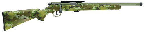 Savage 93R17 FV-SR BoltAction Rifle 17HMR, 16.5" Fluted Bbl, Threaded, Bazooka Green Syn Stk, 5+1 Rnd