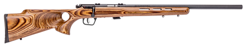 Savage Mark II BTV Bolt Action Rifle 22 LR, RH, 21 in, Satin Blued, Wood Stk, 5+1 Rnd, Accu-Trigger