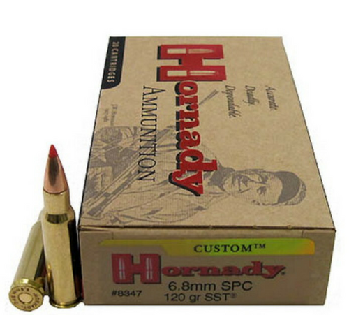 Hornady Custom Rifle Ammo 6.8mm SPC, SST, 120 Grains, 2460 fps, 20 Rnds