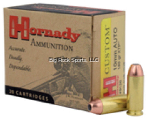 Hornady Custom Pistol Ammo 10MM, XTP, 180 Gr, 1180 fps, 20 Rnd, Boxed