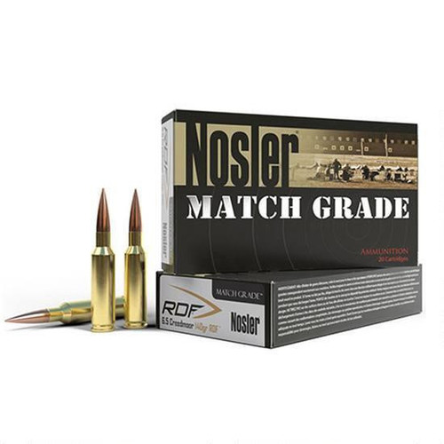 Nosler Match Grade Rifle Ammo, 6.5 Creedmoor, 140gr RDF HPBT, 20 Rnds