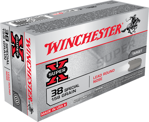 Winchester Super X .38 Special, 158 Gr, LRN, 50 Rds