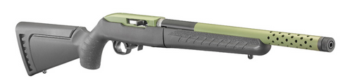 Ruger 10/22 Takedown Lite Semi-Auto Rifle 22 LR, 16.12" Bbl, 10 Rnd, Black Syn Stock, Green Alloy Barrel