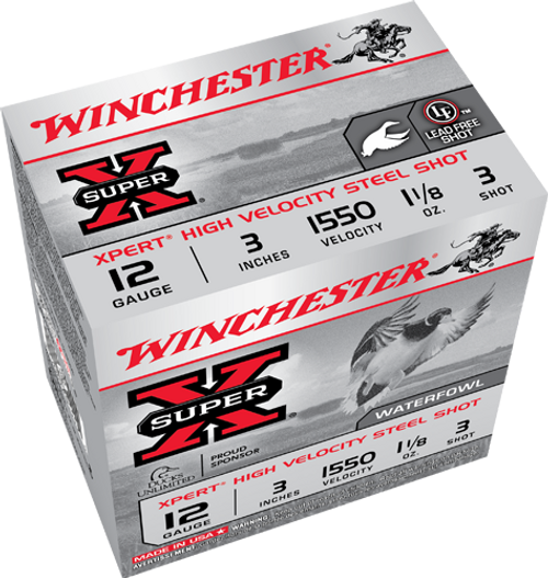 Winchester Super-X Xpert 12 ga 3" #3 Steel, 1 1/8 oz, Box of 25