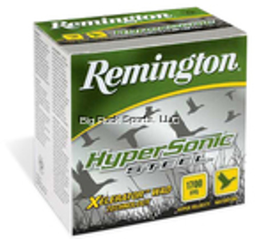 Remington HyperSonic Steel Shotshell 12 GA, 3-1/2 in, No. BB, 1-3/8oz, 1700 fps, 25 Rnd per Box