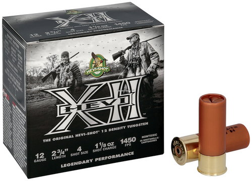 HEVI-Shot Shotshell Hevi-XII 12 GA 2.75 " 1.125 OZ 4 Shot, 25 Rnds