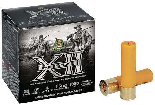 HEVI-Shot Shotshell Hevi-XII 20 GA 3.0 " 1.25 OZ 4 Shot, 25 Rnds