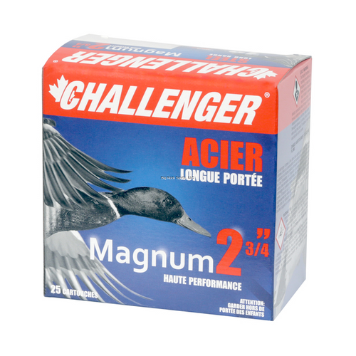 Challenger Ammo Magnum 5015 Shotshell 12 GA, 2-3/4 in, No. BB, 1-1/16 oz, 1500 fps, 25 Rnds