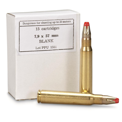 PPU 7.9X57 Blanks, 15 Rounds