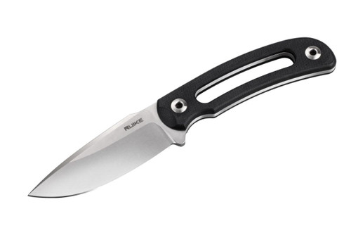 Ruike 3.35" Fixed Blade, Stainless Steel, Black