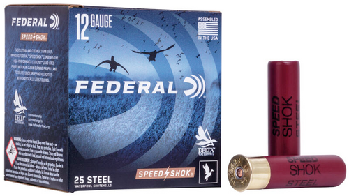 Federal Speed-Shok Waterfowl Shotshell 12 GA, 3-1/2 in, No. BB, 1-1/2oz, 4.84 Dr, 1500 fps, 25 Rnds