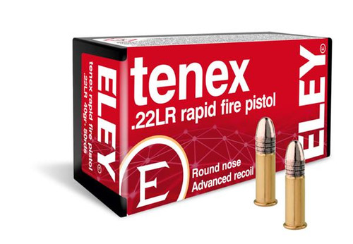 Eley Tenex Rapid Fire Pistol .22 LR 40 Grain, 50 Rounds