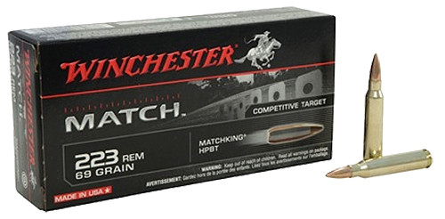 Winchester 223 Rem, 69 GR HPBT, Box Of 20